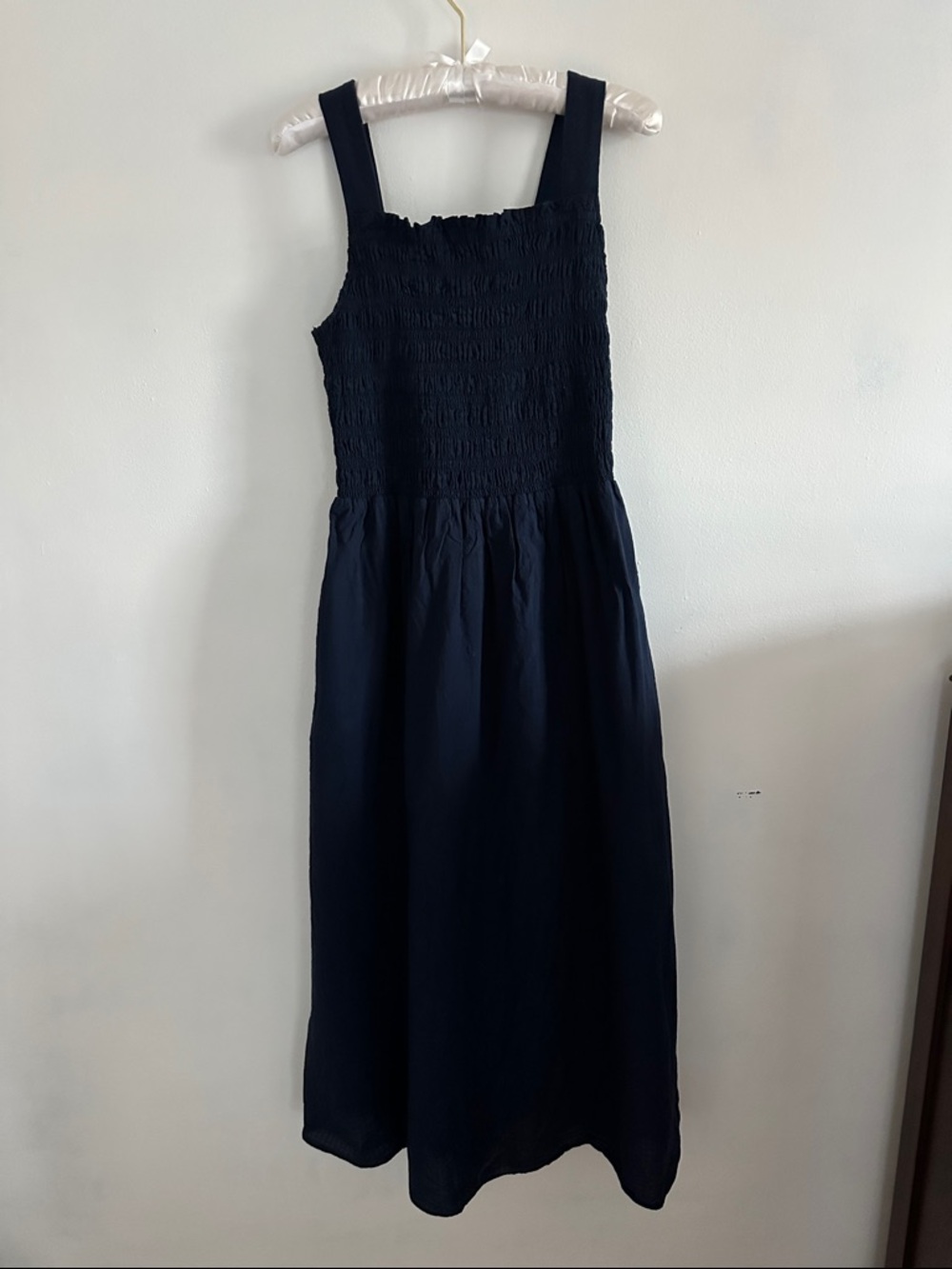 Everlane Midi Dress Small Navy Blue